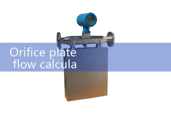 Calculation of orifice flow rate