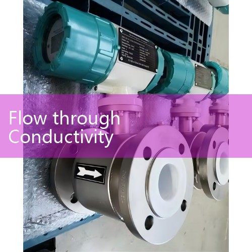 Flow through Conductivity Meter Cells: Monitoring Liquid Purity alongside Volumetric Tracking In-Line